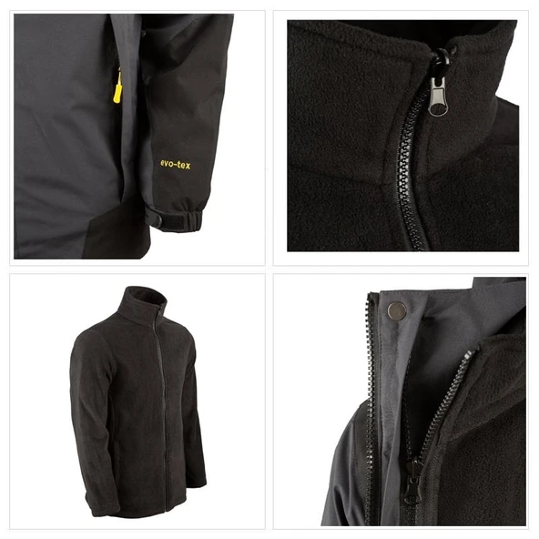 Evolite Blizzard 3in1 Ceket - Gri/Siyah - 8