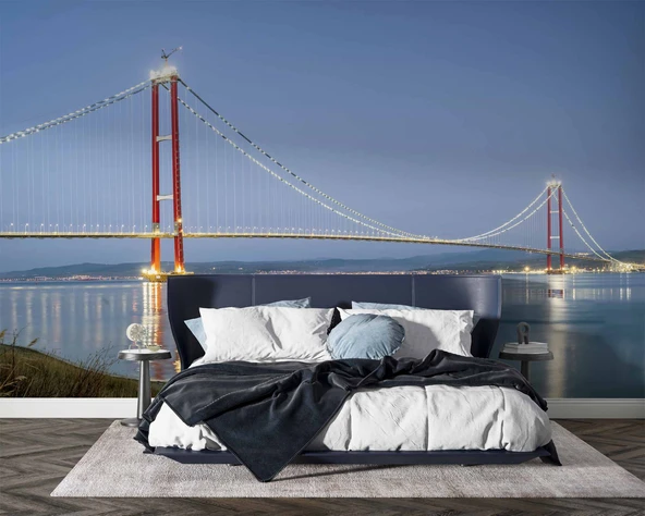 Çanakkale Köprüsü Manzaralı Duvar Kağıdı - Resim 2