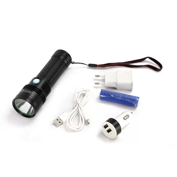 Baretta Tk92 2000 Lümen Amerikan L2 Led Profesyonel Şarjlı El Feneri - Resim 2