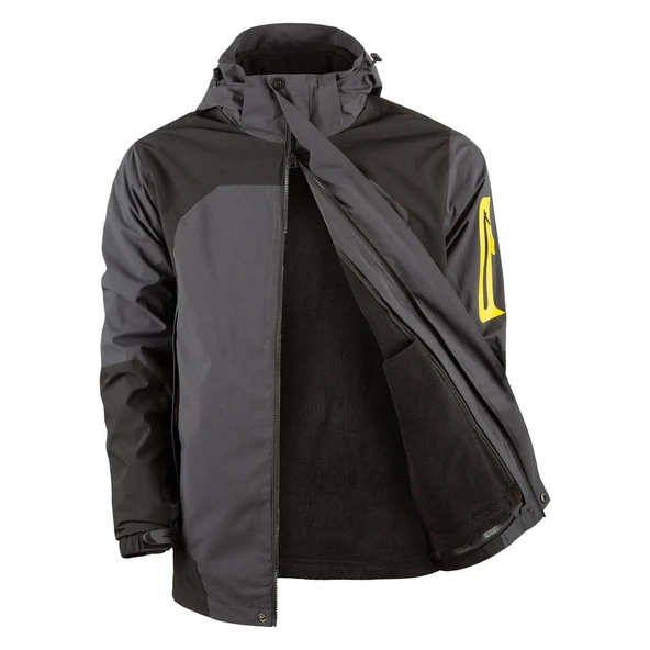 Evolite Blizzard 3in1 Ceket - Gri/Siyah - 12