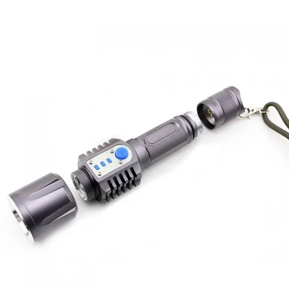 Baretta Brs18 Oto Şarjlı T6 Led 3000 Lümen El Feneri - Resim 6