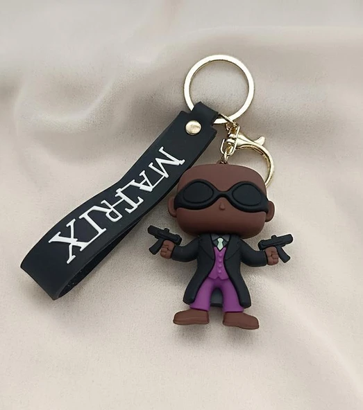 Matris Anahtarlık Silikon 3D Anime Matrix Oyuncak Araba Çanta Süsü - Resim 2