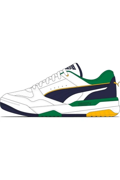 Puma Rebound Retro 400197 07 Erkek Sneaker Ayakkabı Beyaz Yeşil 40-45 - 6