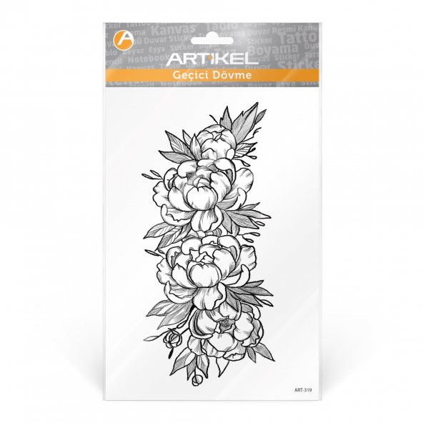 Floral Geçici Dövme,Geçici Tattoo ,Vücut Dövme,Kol Bilek Dövme,Boyun Dövme,Sırt Dövme - 2