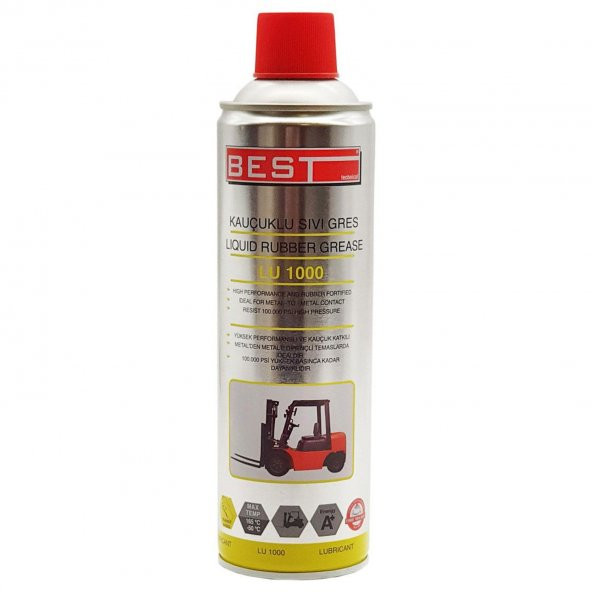 Best LU-1000 Kauçuklu Sıvı Gres Sprey 500 ml - 2