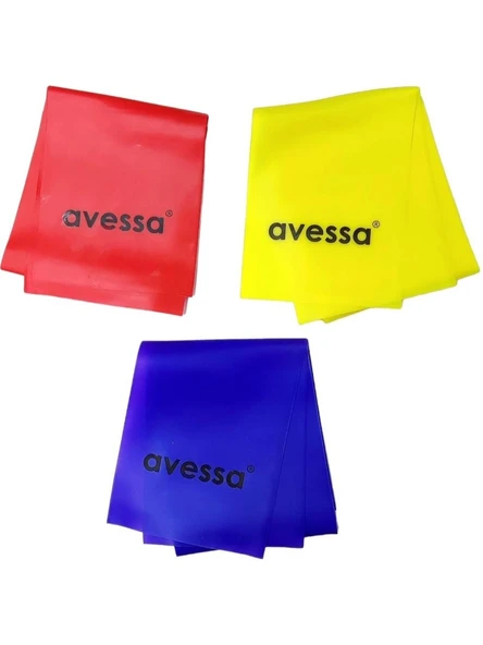Pilates Bandı 3lü Set Avessa 120x10cm