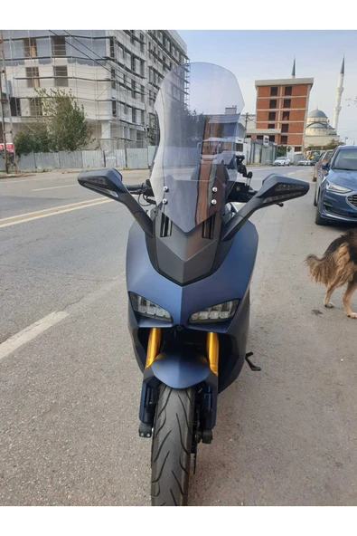 MOTOCAM Yuki Huracan TR250 Siperlik Ön Cam 2022 2024 Model 62cm Açıkfüme Renkli 4mm