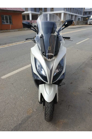 MOTOCAM Kymco Xciting 400 İ Siperlik Ön Cam 2015 Model 72cm Açıkfüme Renkli 4mm UZUN CAM
