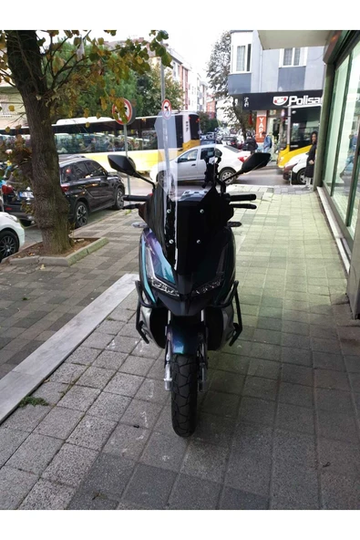 MOTOCAM Barossa ADV 125 Siperlik Ön Cam 2024 Model 78cm Açıkfüme Renkli 4mm UZUN CAM