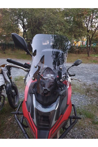 MOTOCAM Voge DS 500 Siperlik Ön Cam 2021 2024 Model 55cm Açıkfüme Renkli 4mm