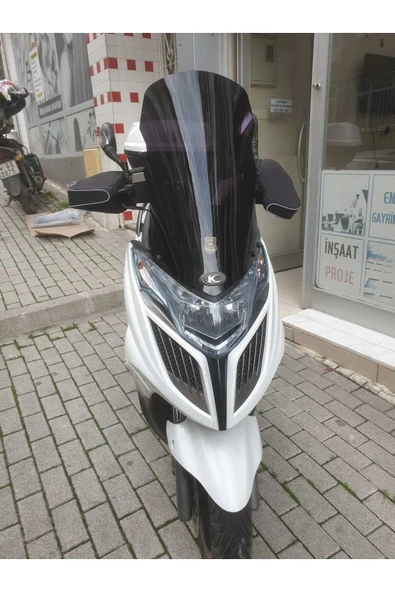 MOTOCAM Kymco G Dink 150 250i Siperlik Ön Cam 2013 Model 66cm Siyah Renkli 4mm