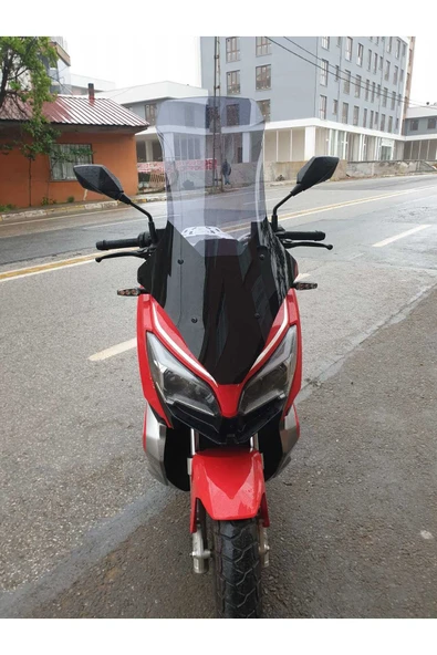 MOTOCAM RKS Reale 125 Siperlik Ön Cam 2023 2024 Model 78cm Açıkfüme Renkli 4mm UZUN CAM