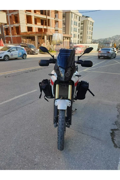 MOTOCAM Yamaha Tenere Rall 700 Siperlik Ön Cam 2019 2023 Model 39cm Açıkfüme Renkli 4mm