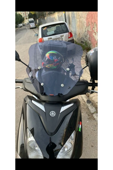 MOTOCAM Yamaha Xcity 250 Siperlik Ön Cam 2011 2016 Model 40cm Açıkfüme Renkli 4mm