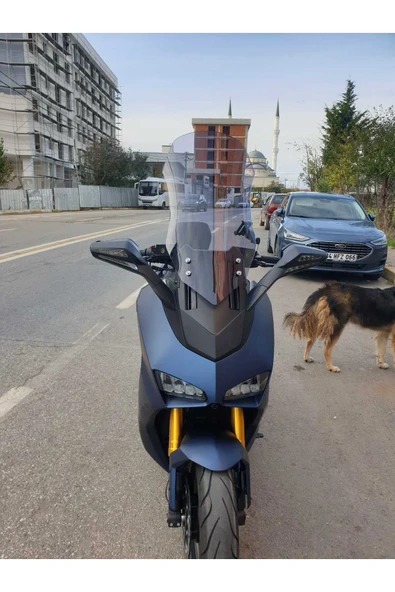MOTOCAM Yuki Huracan TR250 Siperlik Ön Cam 2022 2024 Model 70cm Açıkfüme Renkli 4mm