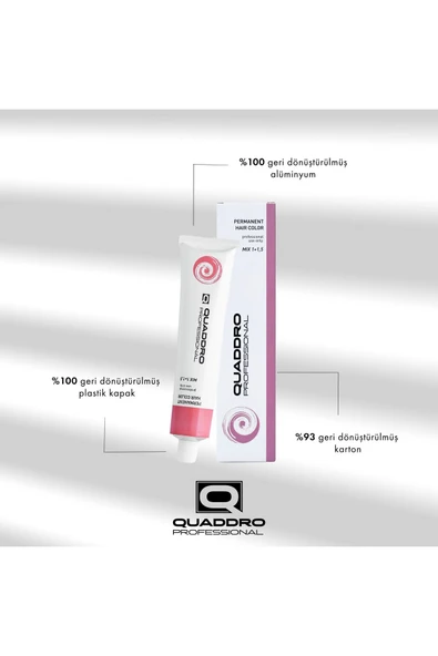 QUADDRO PROFESSİONAL QUADDRO PROFESSIONEL SAÇ BOYASI 5.5 KAHVE AKAJU 100 ML - Resim 2