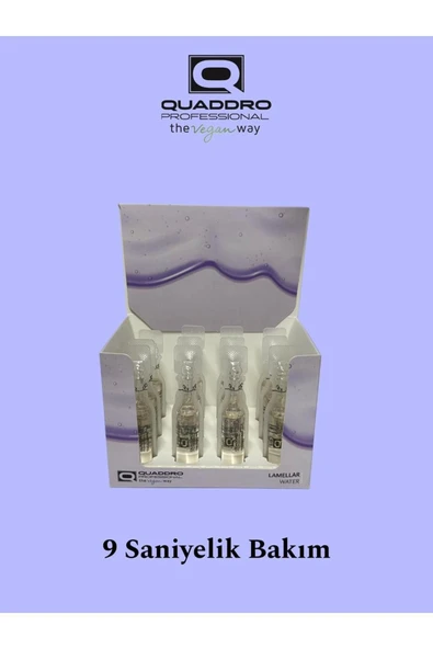 QUADDRO WEGAN VAY LAMELLER WATER 9 SANİYELİK ŞOK BAKIM (12*10 ML) ürün görseli 1