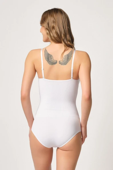 BEYAZ MI Emay 1925 Soft Pedli Çıtçıtlı Body - 2