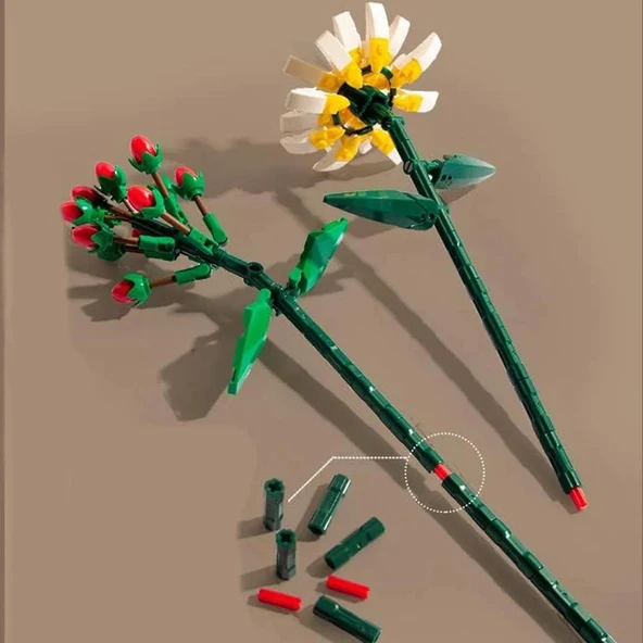 Ctoy Mini Blok Çiçek Yapma Seti Jasminum Sambac 087A - 5
