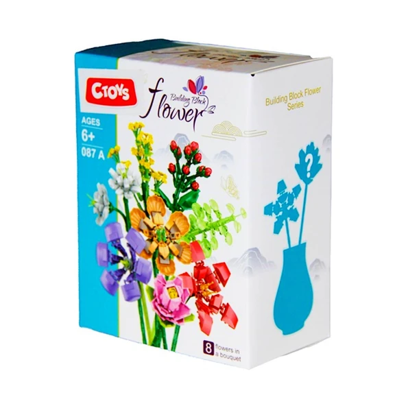 Ctoy Mini Blok Çiçek Yapma Seti Jasminum Sambac 087A - 2