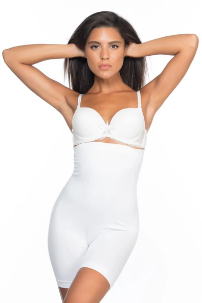 BEYAZ MI Emay 2007 Yüksek Bel Paçalı Korse ürün görseli