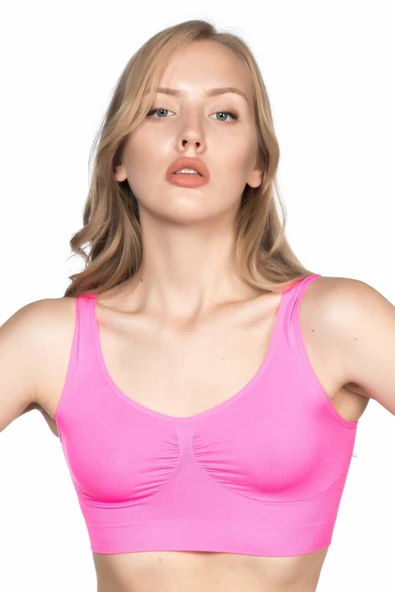 NEON FUŞYA MI Emay 4005 Soft Kalın Askı Büstiyer ürün görseli 1