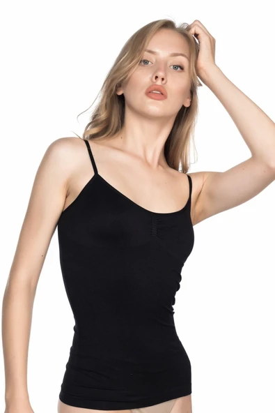 SİYAH MI Emay 5011 Soft Ripli Atlet