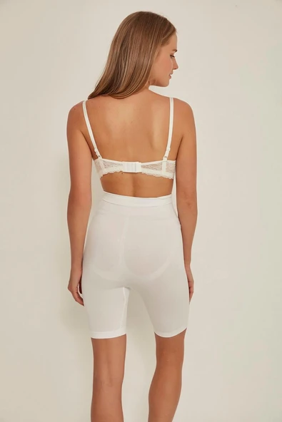 BEYAZ MI Emay 3005 Soft Uzun Paçalı Boxer Korse - 3