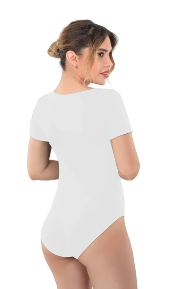 BEYAZ MI Emay 1926 Soft Yarım Kollu Body - 2