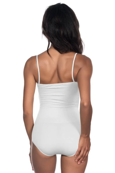 BEYAZ MI Emay 1923 Soft İp Askılı Çıtçıtlı Body - 3