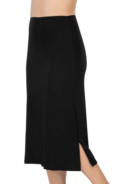 SİYAH MI Emay 1439 Modal Cotton Uzun Jupon