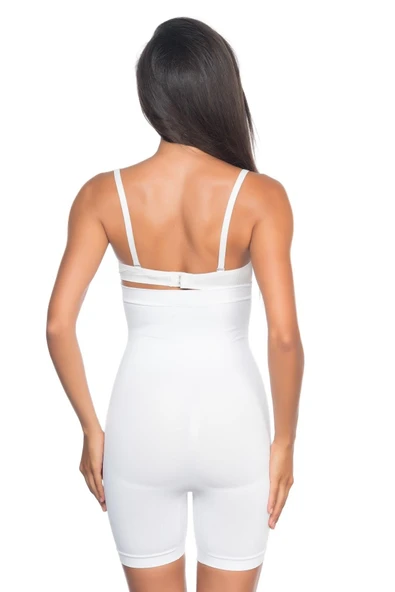 BEYAZ MI Emay 2007 Yüksek Bel Paçalı Korse - Resim 3