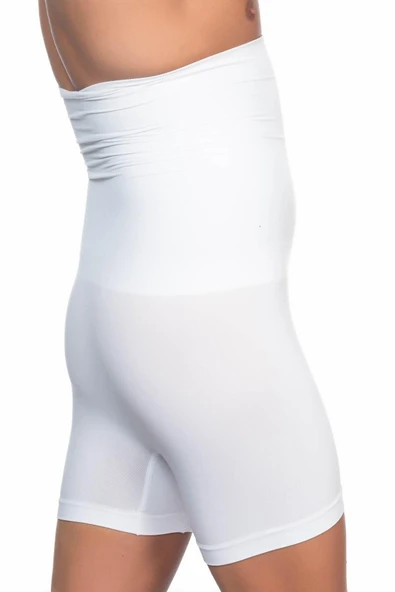 BEYAZ MI Emay E1005 Erkek Yüksek Bel Double Boxer Korse - 3