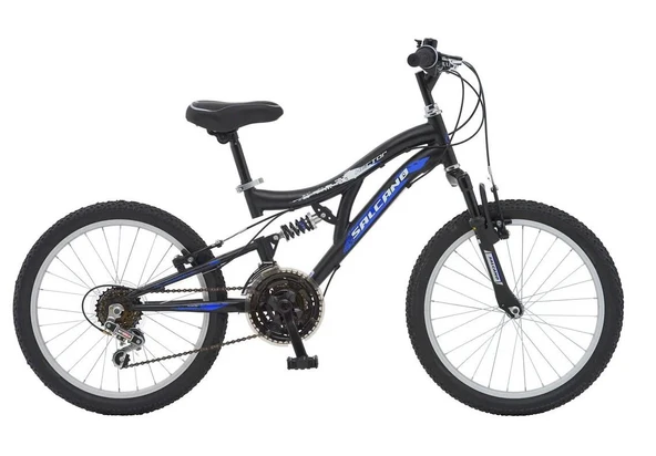 Salcano Hector 20" Jant 18 Vites Çift Amortisörlü Çocuk Dağ Bisikleti Siyah Mavi ürün görseli