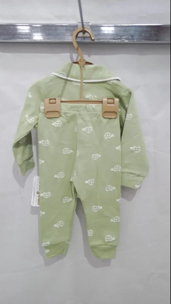 uğurböceğiçocuk Kaplumbağa Baskılı Pijama Takım 2409 - 3
