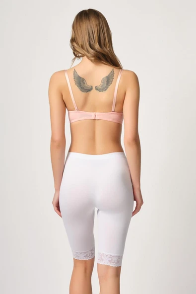 BEYAZ MI Emay 3004 Soft Uzun Paça Dantel Boxer - 3