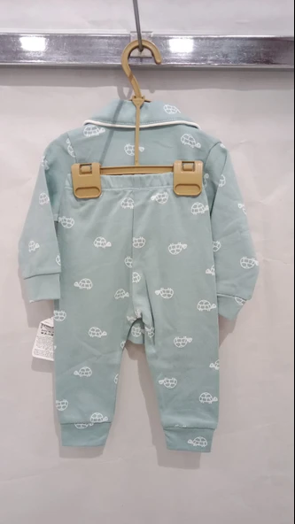 uğurböceğiçocuk Kaplumbağa Baskılı Pijama Takım 2409 - 9