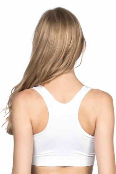 BEYAZ MI Emay 4001 Soft Sporcu Büstiyer - Resim 3