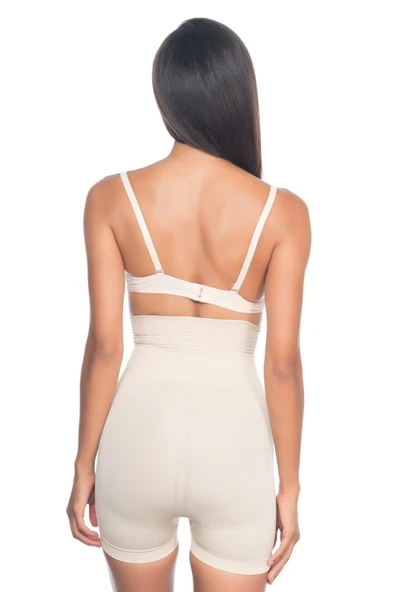 TEN MI Emay 2075 Yüksek Bel Desenli Double Kısa Paça Korse - Resim 3