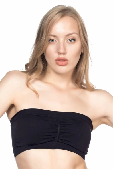 SİYAH MI Emay 4022 Pedli Straplez Korse ürün görseli