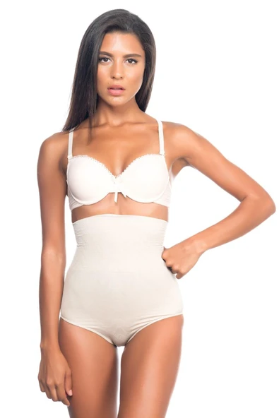 TEN MI Emay 2079 Yüksek Bel Desenli Double Slip Korse