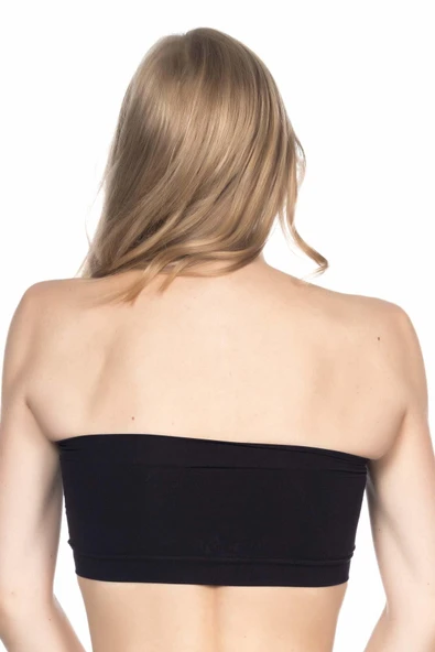 SİYAH MI Emay 4022 Pedli Straplez Korse - Resim 3