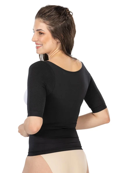 SİYAH MI Emay 5014 Göğsü Açık Yarım Kollu Korse - 2