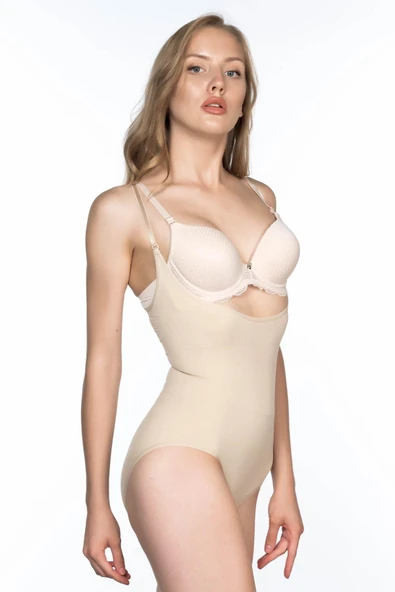 TEN MI Emay 2023 Göğsü Açık Body Korse - Resim 3