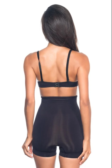 SİYAH MI Emay 7027 Düşük Bel Boxer Korse - Resim 3