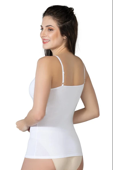 BEYAZ MI Emay 1413 Modal Cotton Kaplı Emzirme Atlet - 2