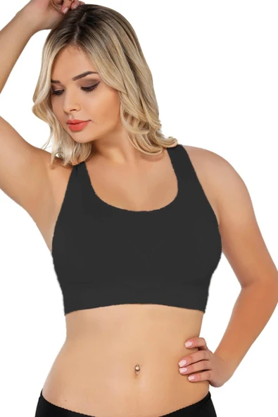 SİYAH MI Emay 4027 Seamless Tül Pedli Toparlayıcı Büstiyer ürün görseli