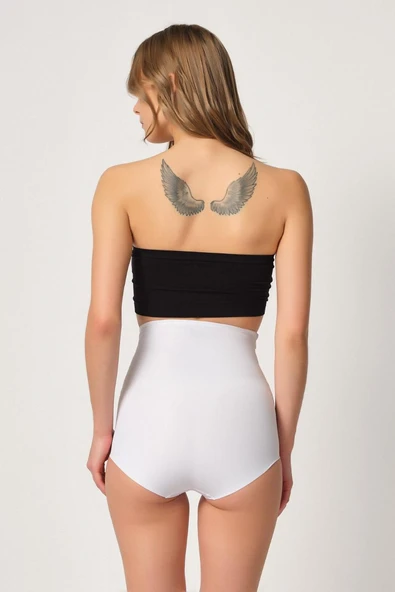 BEYAZ MI Emay 2842 Lazer Dantelli Slip Korse - 3