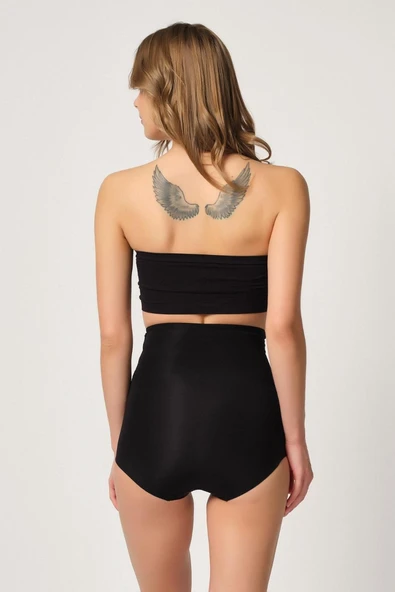 SİYAH MI Emay 2842 Lazer Dantelli Slip Korse - Resim 3