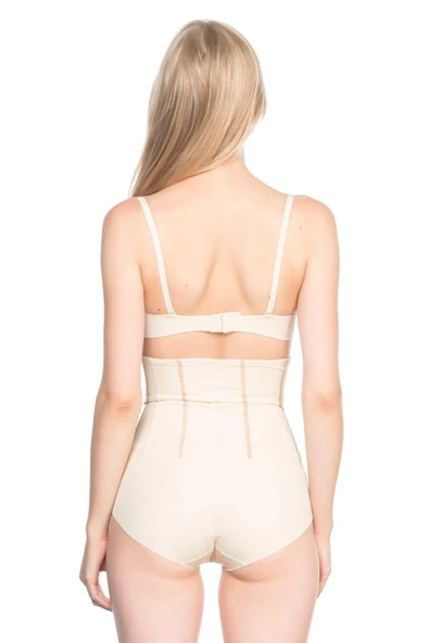 TEN MI Emay 2886 Yüksek Bel Tül Slip Lazer Korse - Resim 3